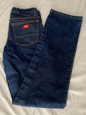 Dickies Classic Straight Leg Denim Jeans – Dark Wash Heavyweight Utility